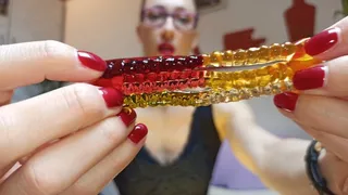 Gorgeous Goddess Gulps Gooey Gummies