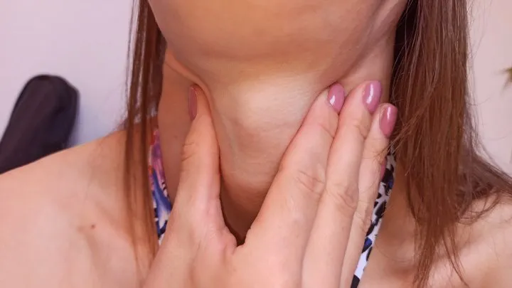 Alexa's sore throat swallowing