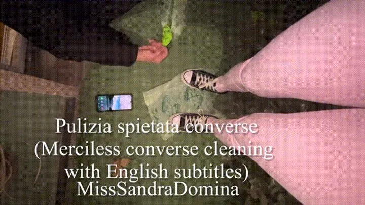 Pulizia spietata converse (merciless converse cleaning english subtitles)