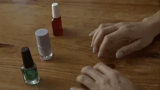 ASMR Painting My Nails Lavender