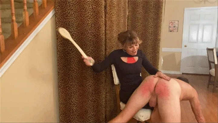 Domestic Discipline- Bathbrush Spanking