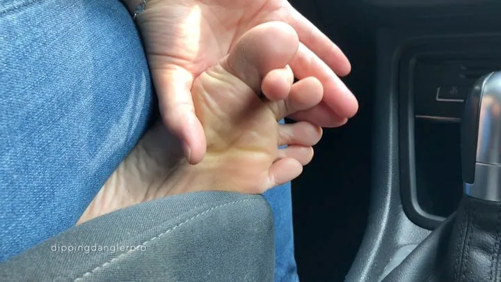 In-Car Candid Feet - Part 2