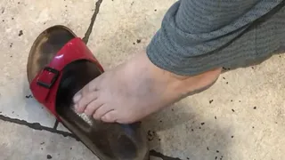 Red Birkenstock Dipping Shoeplay in the Shop