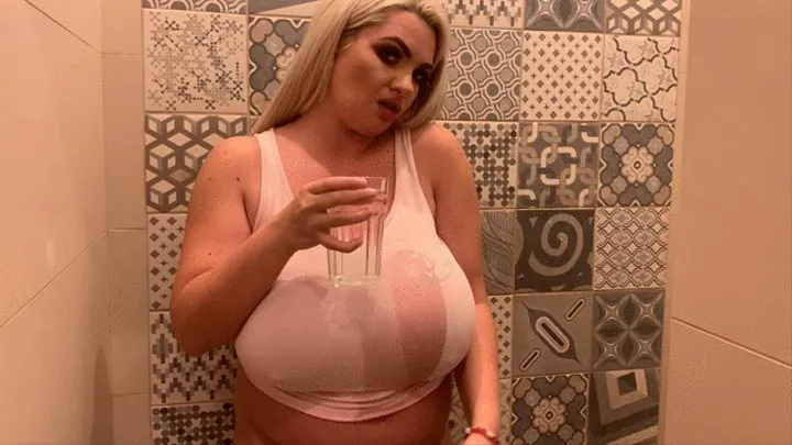 huge boobs in a wet t-shirt