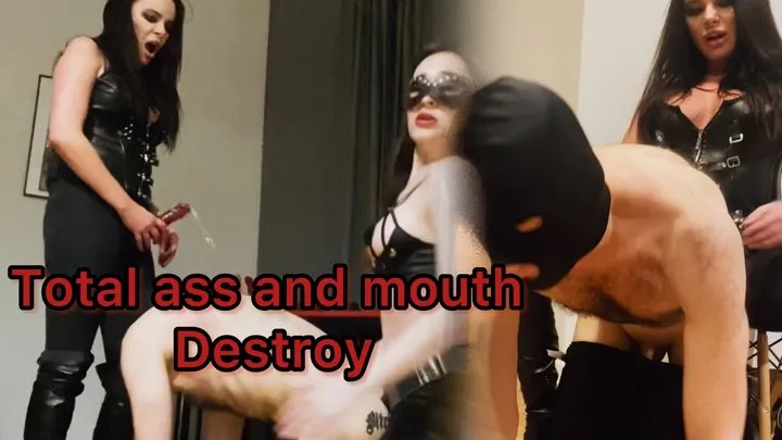 Mistress Jardena- Total ass and mouth destroy with two Mistresses