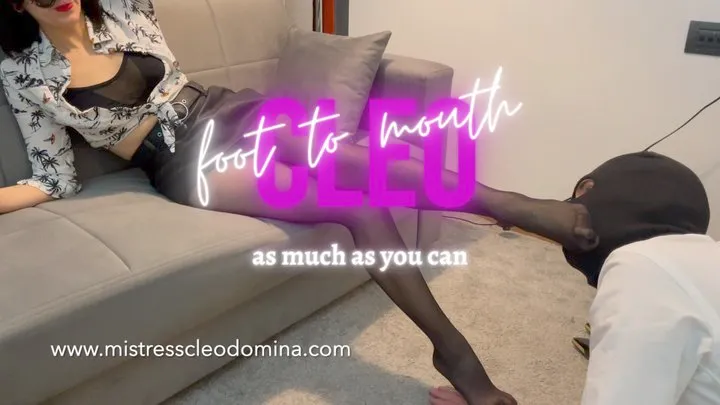 Cleo Domina - Foot to mouth, as much as you can