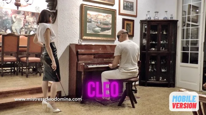 Cleo Domina - Piano lessons - A very demanding Teacher -ROLE PLAY