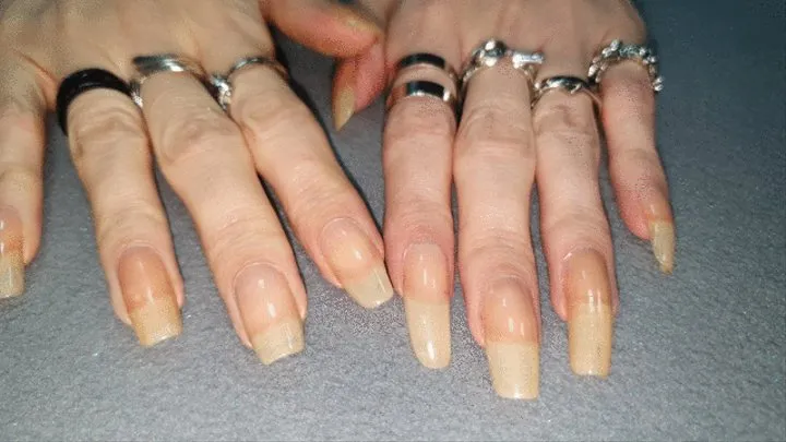 My long nails show
