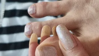 Beaautiful feet and long nails
