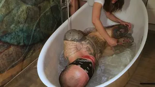 Self Bondage Bathtub