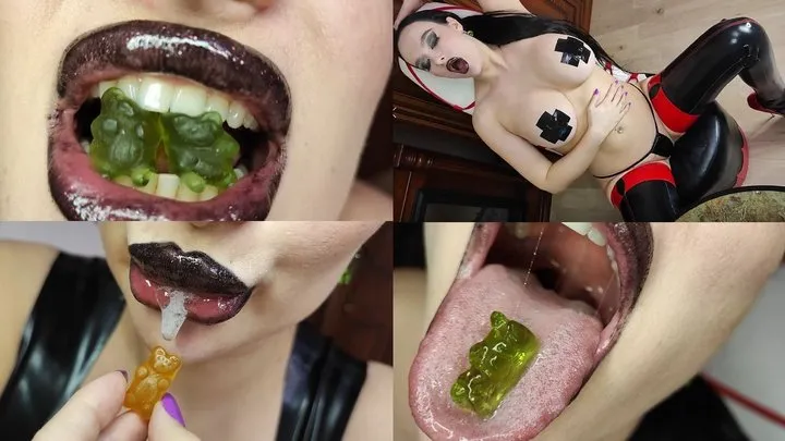 Goddess turns you into gummy bear and eats you