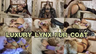 I wear a gorgeous new lynx fur coat and fuck with squirt