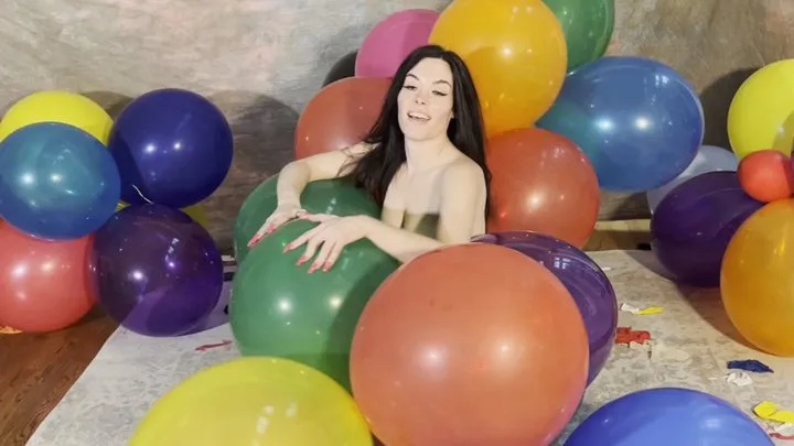 JOI Pin Popping A Huge Balloon Boa