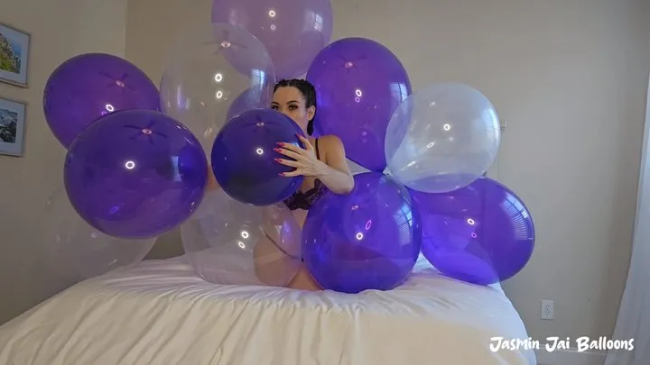 Posing With Purple Balloons Extended