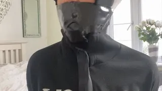 Extreme face tape gag!