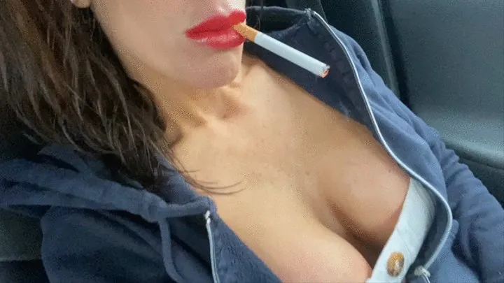 Charlie Monaco Smoking Red Lips and a Marlboro Red