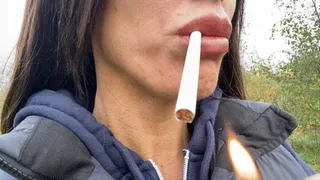 Extreme Smoking close up and Mouth Fetish