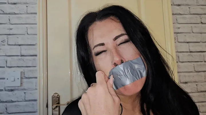 Nasty Tapegag Removal! Monaco interrogates and degrades Danni Foxx