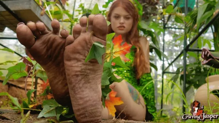 Poison Ivy's Dirty Foot Slave