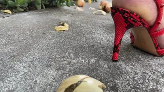 Onion Foot Crush in High Heels