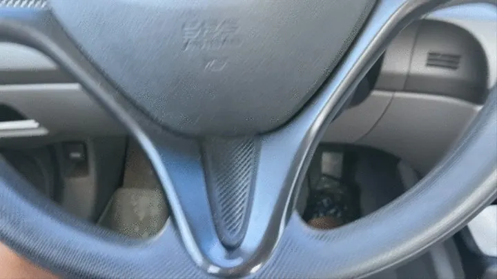 Cranking & Cumming in the '07 Honda Civic (PANTYHOSE & SLIDES)