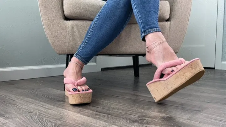 Flirty Platform Wedge Dangling