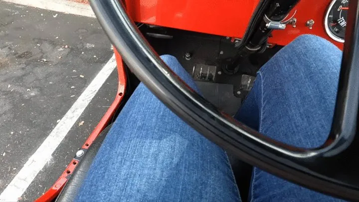 Driving the Jeep in Kitten Heel Flip Flops