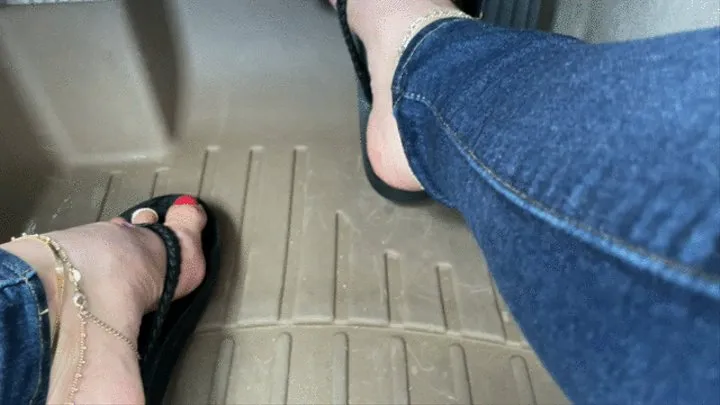 Mimi Drives The BMW Barefoot