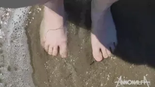 Feet on Sandy Shores