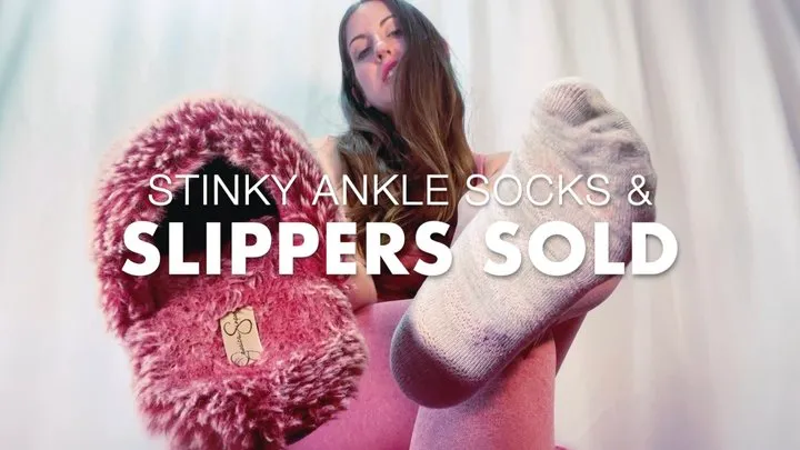 STINKY ANKLE SOCKS and SLIPPERS SOLD