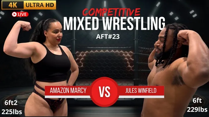 Competitive Mixed Wrestling - Amazon Marcy VS Jules Winfield - - Dolby Vision