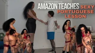 Amazon Teaches Sexy Portuguese Lesson - Ft: Goddess Marcy and Charlie Mitchell