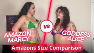 Amazon's Size Comparison: Goddess Marcy VS Goddess Alice