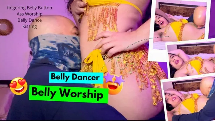 Belly Dancer Belly Worship - Ft: Goddess Marcy and Bk Tickler