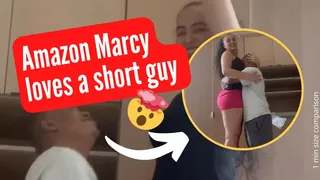 Amazon Marcy loves a short guy
