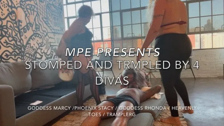 Stomped and Trampled by 4 Divas