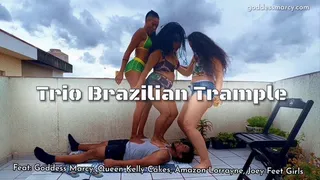 Trio Brazilian Trample - Feat Goddess Marcy, Queen Kelly Cakes, Amazon Lorrayne, Joey Feetgirls