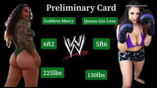 Competitive Wrestling AFT#3: Goddess Marcy VS Queen Gia Love - Preliminar Card