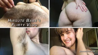 Hirsute Babe's Flirty Vlog