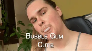 Bearded Beauty Bubble Gum Chewing