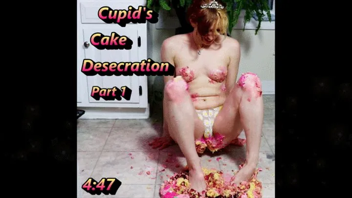 Ass and Foot Cake Squishing - Cupid's Cake Desecration Part 1