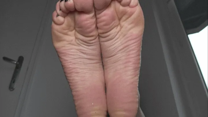 resting wrinkled soles