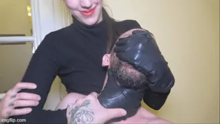 My performance in leather gloves