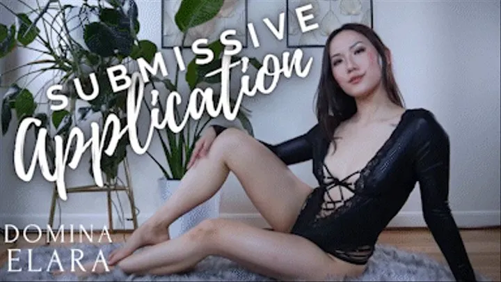 Submissive Application