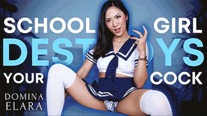 Asian School Girl Destroys Your Cock