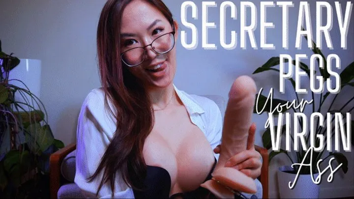 Secretary Pegs Your Virgin Ass