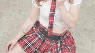 School Girl Alice Little Gives First Blowjob