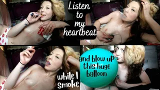 Darkside - Listen to my stressed heartbeat as I smoke, blow up a balloon & drip sweat