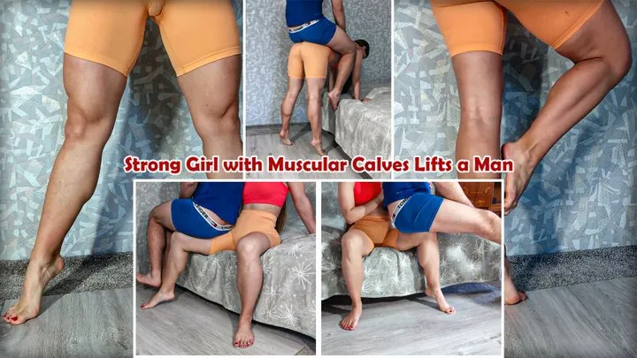 Strong Girl with Muscular Calves Lifts a Man - Femdom - Muscular Legs - Leg Pump - Strong Legs - Leg Worship - Slippery Feet - Foot Fetish - Fitness Girl - Athlete Girl - Heavy Weight Lifting Girl - Sexy Feet - Pumped Calves - Foot Teasing - Foot Play