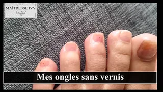 Mes ongles à nu